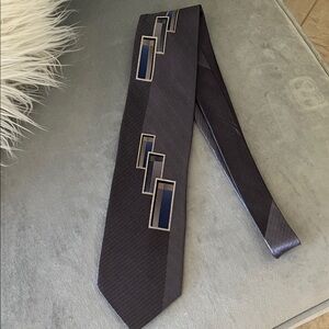 Andrew Fezza Grey Mid Century Style Tie